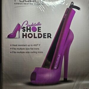 Royale Cinderella Shoe Holder Women Deep Purple Heat Resistant Hair Tool Stand